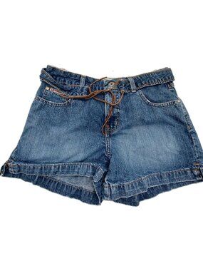 Hydraulic Womens Jean Shorts Size 5 / 6 With Drawstring Tie Size